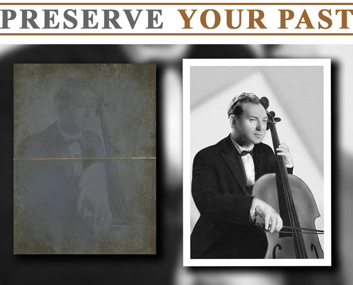 Client testimonial restoration of a very faded photograph