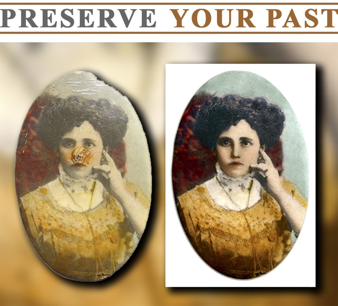 A small medallion of Josephine Carlisi restored for HBO documentary film Triangle: Remembering The Fire dedicated to 100th anniversary of that tragic event.